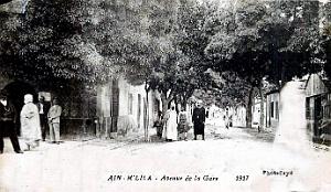 Ain-M'Lila - Avenue de la Gare - 1917